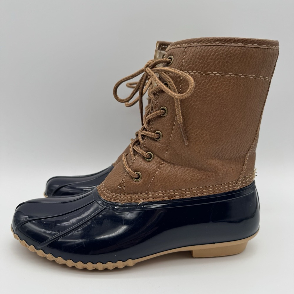 JBU BY JAMBU Womens 8M Navy Waterproof Maplewood Lace-Up Duck Boots B9MAW73 - Picture 9 of 15